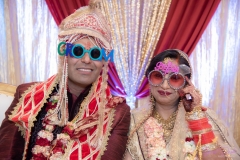 Pooja Gaurav Bride to be groom to be funny glasses Punjabi Indian Wedding Bay area wedding photographer Yash Doshi Photography